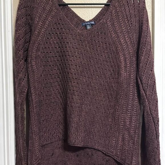 American Eagle Knit Sweater in Grape Oversized XS - Picture 5 of 5